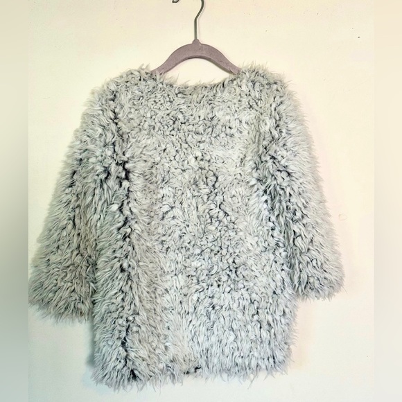 Teddy bear faux Fur Jacket girls size 4/5 - Picture 2 of 5
